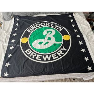 BROOKLYN BREWERY FLAG Large BANNER NEW YORK BEER‎  Drinking Lager NYC MANCAVE